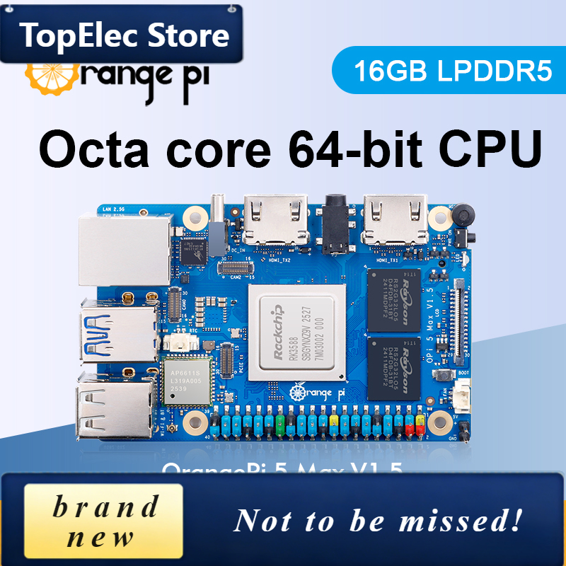 TopElec Orange Pi 5 Max 16GB V - Rk3588 Mini Pc Board review and price